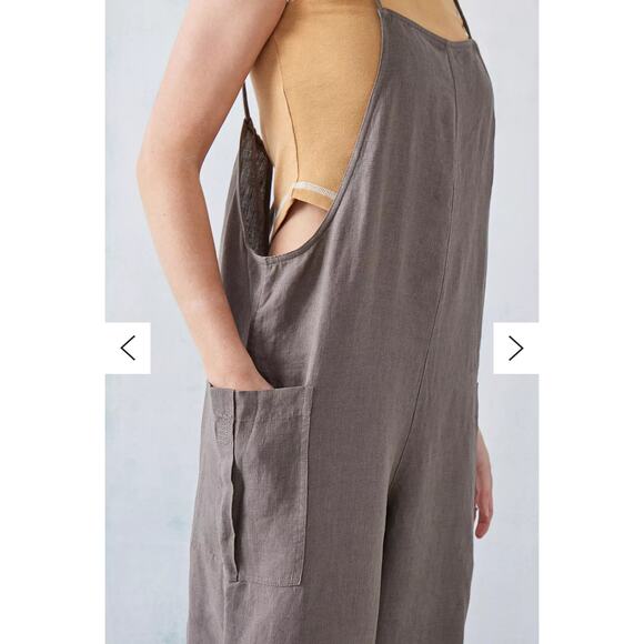 UO May Slouchy Linen Jumpsuit - Picture 2 of 12